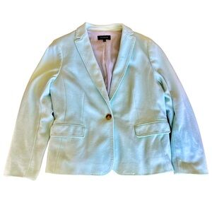 Talbots woman’s‎ light mint green Cotton blend blazer size 16